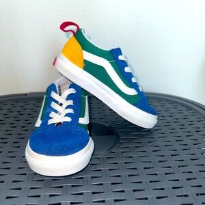 Like new Toddler multi-colored slip on Vans